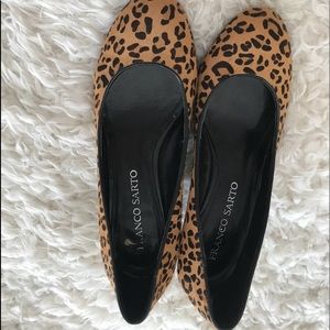 Cheetah print wedges